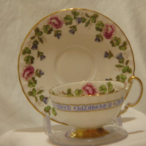 Rare HRH Queen Elizabeth Coronation Aynsley Cup & Saucer - Picture 4 of 6